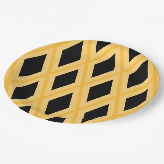 Assiettes En Carton Geometric Pattern (Angle)