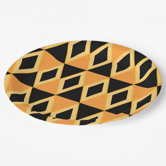 Assiettes En Carton Geometric Pattern (Angle)