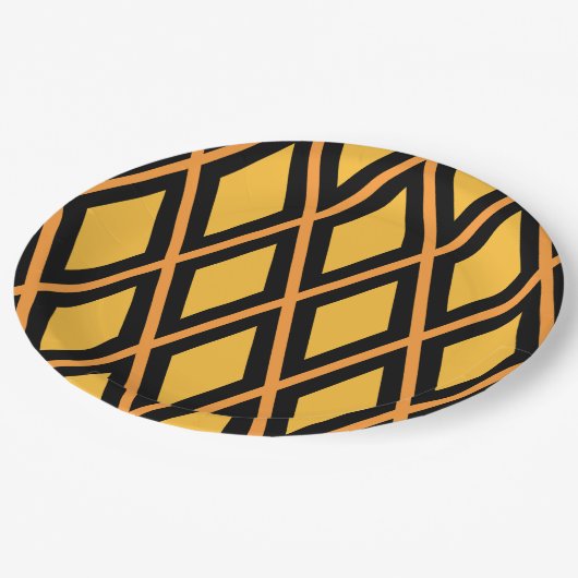 Assiettes En Carton Geometric Pattern (Angle)