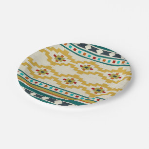 Assiettes En Carton Géométrie du sud-ouest III