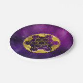 Assiettes En Carton Géométrie sacrée du cube de Metatron (Angle)