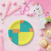 Assiettes En Carton Géométrique Abstraite 020515 (Fête)