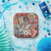 Assiettes En Carton Georgia Bound (Fête)