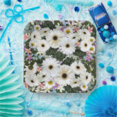 Assiettes En Carton Gerbera Daisies Swag Plaque papier Mariage (Fête)