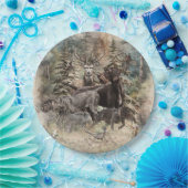 Assiettes En Carton German Wirehaired Pointer (Fête)