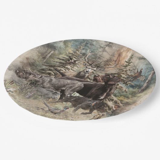 Assiettes En Carton German Wirehaired Pointer (Angle)