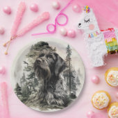 Assiettes En Carton German Wirehaired Pointer (Fête)