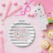 Assiettes En Carton Ghost Éffrayant One Pastel Pink Halloween Annivers (Fête)