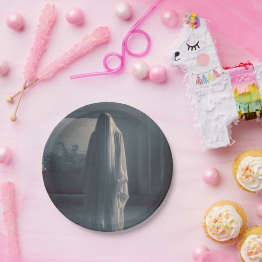 Assiettes En Carton Ghost Paper Plate for Enjoying the Party (Fête)