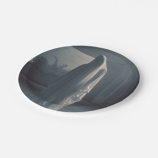 Assiettes En Carton Ghost Paper Plate for Enjoying the Party (Angle)