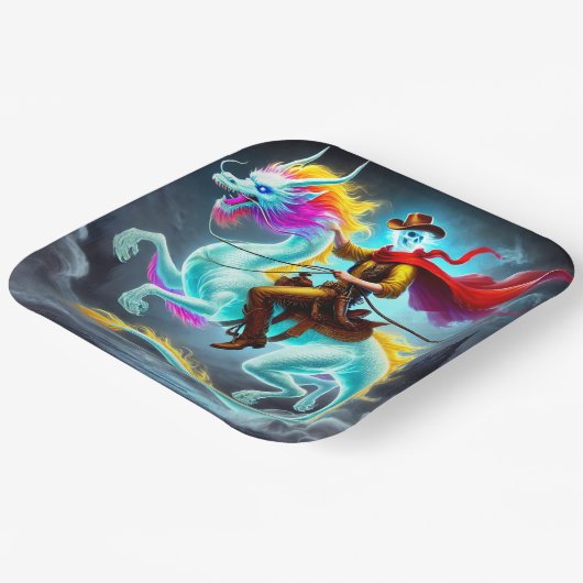 Assiettes En Carton Ghost Rider (Angulaire)