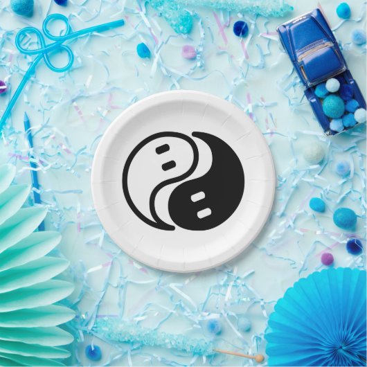 Assiettes En Carton Ghost Yin Yang (Fête)