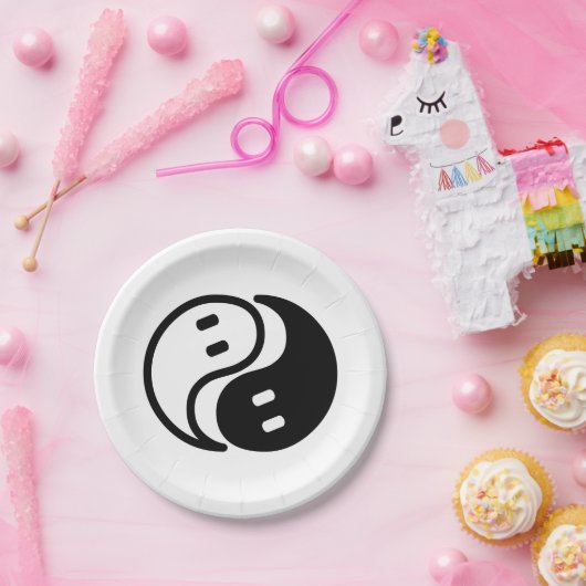 Assiettes En Carton Ghost Yin Yang (Fête)