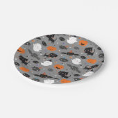 Assiettes En Carton Ghosts, Chats, chauves-souris et Citrouilles d'Hal (Angle)