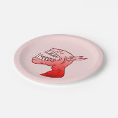Assiettes En Carton Ghoul avec un joli rire (Angle)