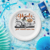 Assiettes En Carton Ghouls Just Wanna Amusement - Halloween Skeletons (Fête)