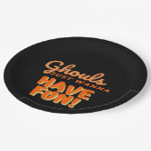 Assiettes En Carton Ghouls veut juste s'amuser (Angle)