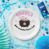 Assiettes En Carton Ghouls veut juste s'amuser belle Halloween (Fête)