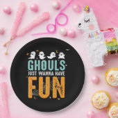 Assiettes En Carton Ghouls veut juste s'amuser drôle Costume d'Hallowe (Fête)
