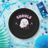 Assiettes En Carton Ghouls veut juste s'amuser Funny & Sloth (Fête)