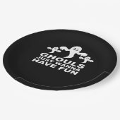 Assiettes En Carton Ghouls veut juste s'amuser Halloween drôle (Angle)