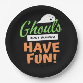 Assiettes En Carton Ghouls veut juste s'amuser - Halloween Ghouls Funn (Devant)