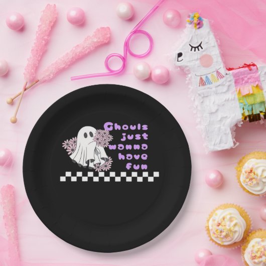 Assiettes En Carton Ghouls veut juste s'amuser - Sloth dans un costume (Fête)