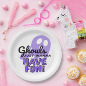 Assiettes En Carton Ghouls veut juste s'amuser Sloth Halloween (Fête)