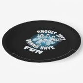 Assiettes En Carton Ghouls veut juste s'amuser Sloth Halloween (Angle)