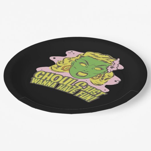 Assiettes En Carton Ghouls Veux Juste S'Amuser Paresseuse Paresseuse (Angle)