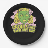 Assiettes En Carton Ghouls Veux Juste S'Amuser Paresseuse Paresseuse (Devant)
