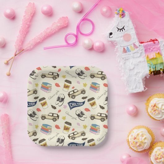 Assiettes En Carton Gilmore Girls Chilton Fall Pattern (Fête)