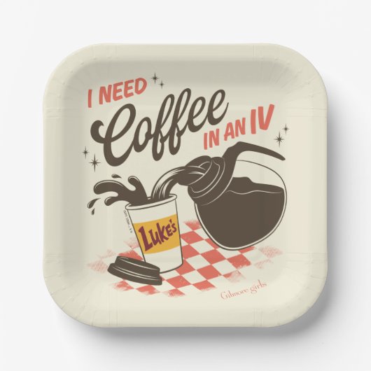 Assiettes En Carton Gilmore Girls Luke’s Coffee IV Quote (Recto)