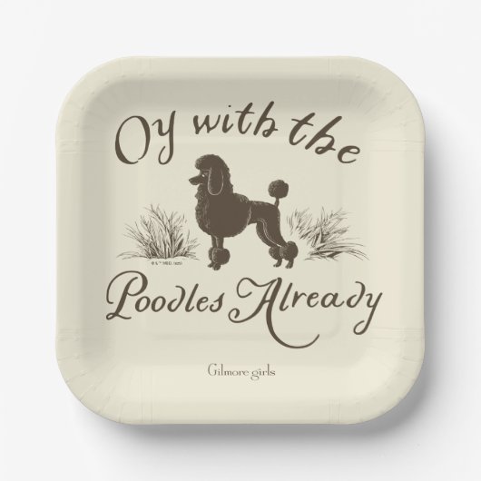 Assiettes En Carton Gilmore Girls | Oy With the PoodlesDesign (Recto)