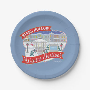 Assiettes En Carton Gilmore Girls   Stars Hollow Winter Festival