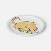 Assiettes En Carton Ginger Cat Paper Plates (Angle)