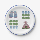 Assiettes En Carton Ginger Jar, Chien du Staffordshire (Devant)