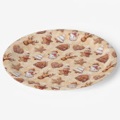 Assiettes En Carton Gingerbread Cookies Noël (Angle)