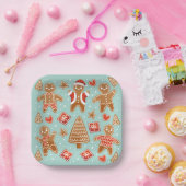 Assiettes En Carton Gingerbread Cookies Noël (Fête)