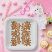 Assiettes En Carton Gingerbread Man Christmas Cookie Holiday Baking (Fête)