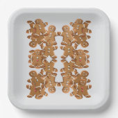 Assiettes En Carton Gingerbread Man Christmas Cookie Holiday Baking (Recto)