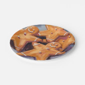 Assiettes En Carton Gingerbread Man Cookies | Joyeux Noël (Angle)