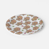 Assiettes En Carton Gingerbread Men Christmas Paper Plates (Angle)