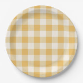 Assiettes En Carton Gingham Plaid Plates (Devant)