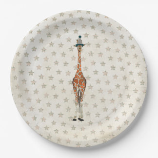 ASSIETTES EN CARTON GIRAFE D'ANNIVERSAIRE