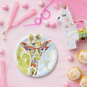 Assiettes En Carton Girafe de Je-sais-tout-Pantalon (Fête)