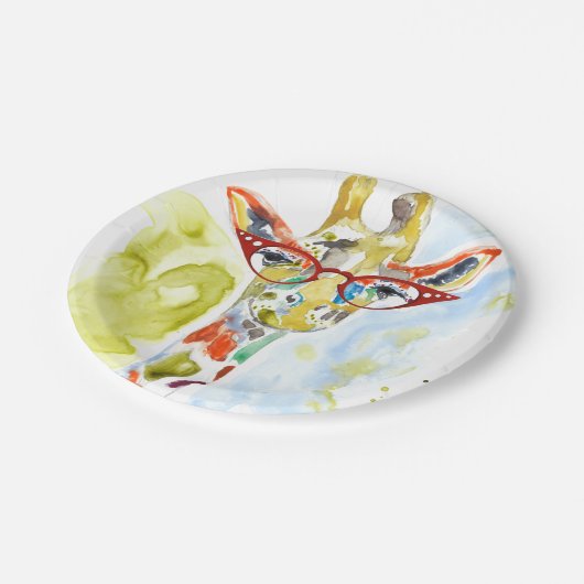 Assiettes En Carton Girafe de Je-sais-tout-Pantalon (Angle)