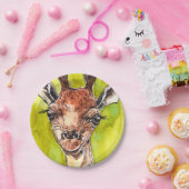 Assiettes En Carton Giraffe (Fête)