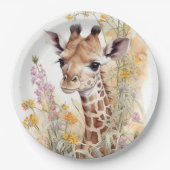 Assiettes En Carton Giraffe (Devant)