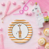 Assiettes En Carton Giraffe (Fête)